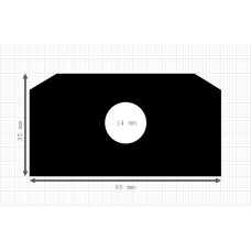 Luikenpakking | EPDM | 65 x 35 mm